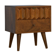 Chestnut Prism Bedside - Artisan Furniture