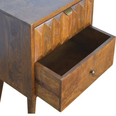 Chestnut Prism Bedside - Artisan Furniture