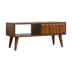 Chestnut Prism Sliding Media Unit - Artisan Furniture