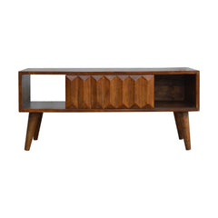 Chestnut Prism Sliding Media Unit - Artisan Furniture