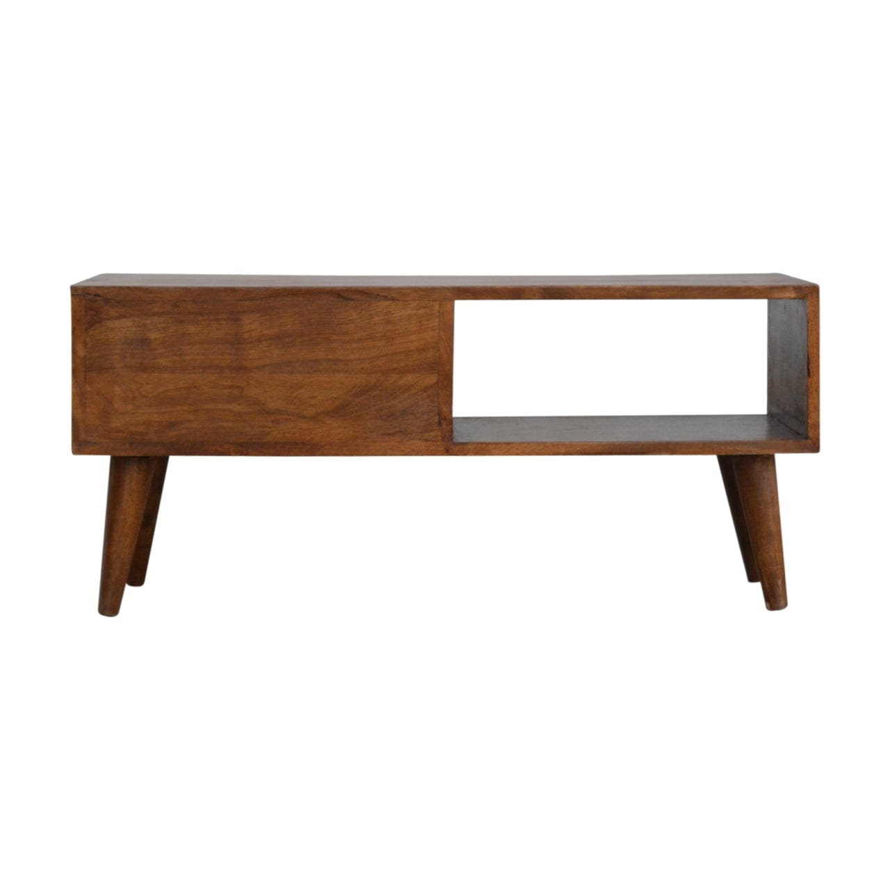 Chestnut Prism Sliding Media Unit - Artisan Furniture