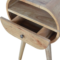 Circular Open Slot Bedside - Artisan Furniture