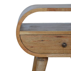 Circular Open Slot Bedside - Artisan Furniture