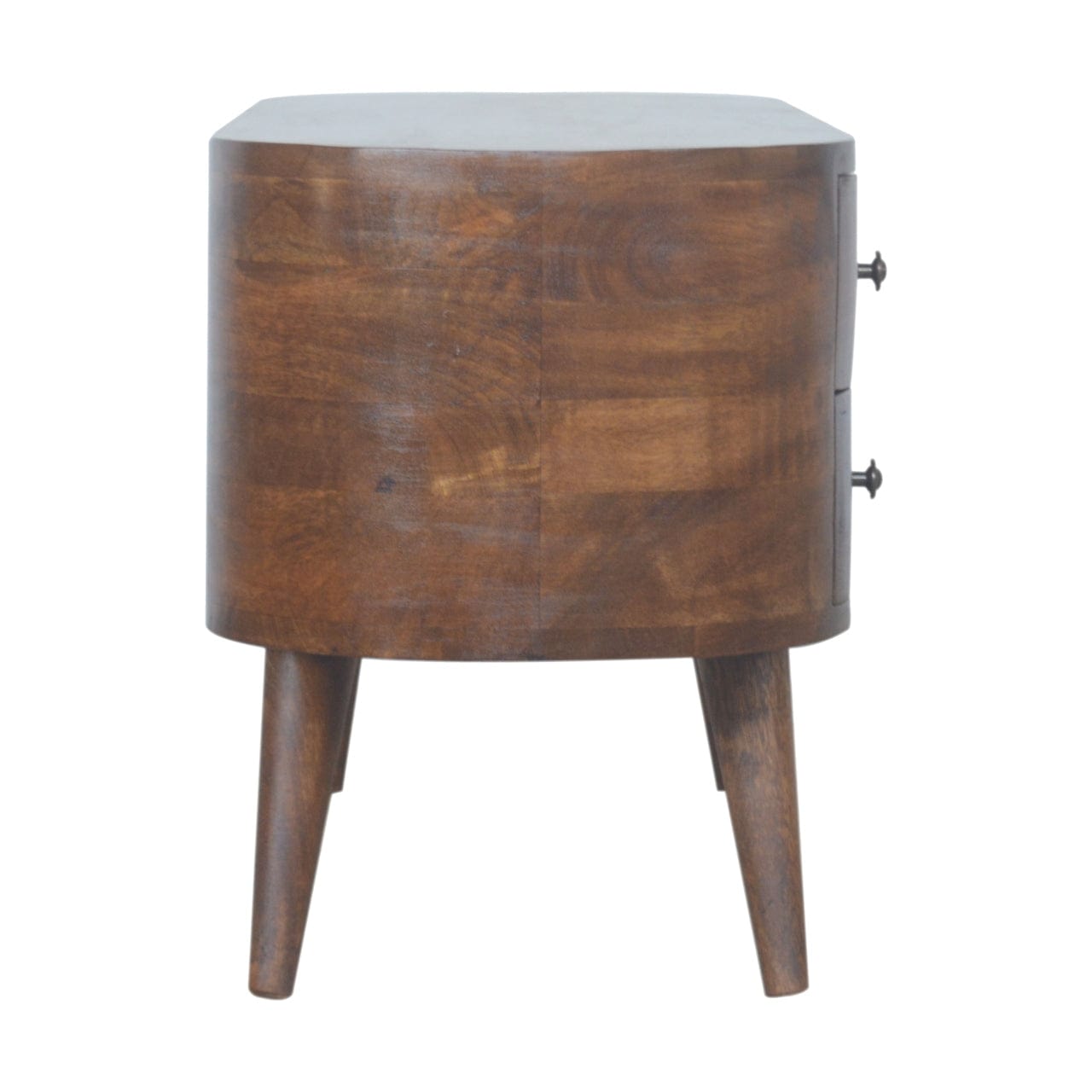 Chestnut Rounded Entertainment Unit - Artisan Furniture