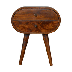 Chestnut Circular Bedside - Artisan Furniture