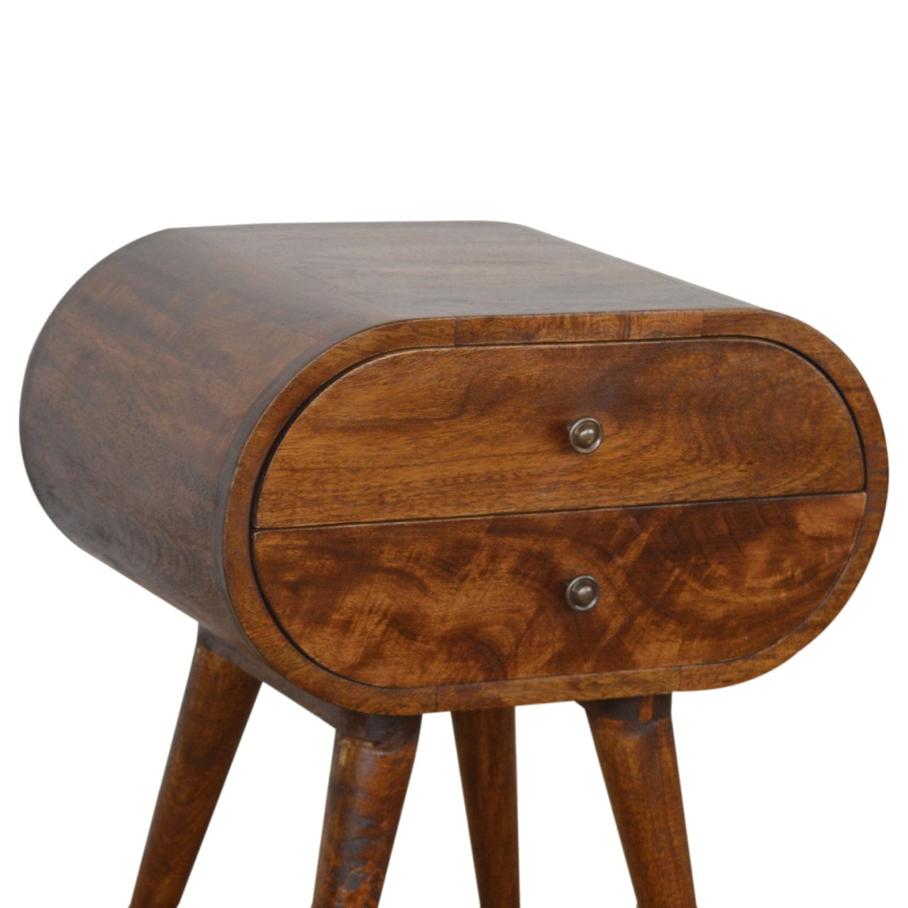 Chestnut Circular Bedside - Artisan Furniture