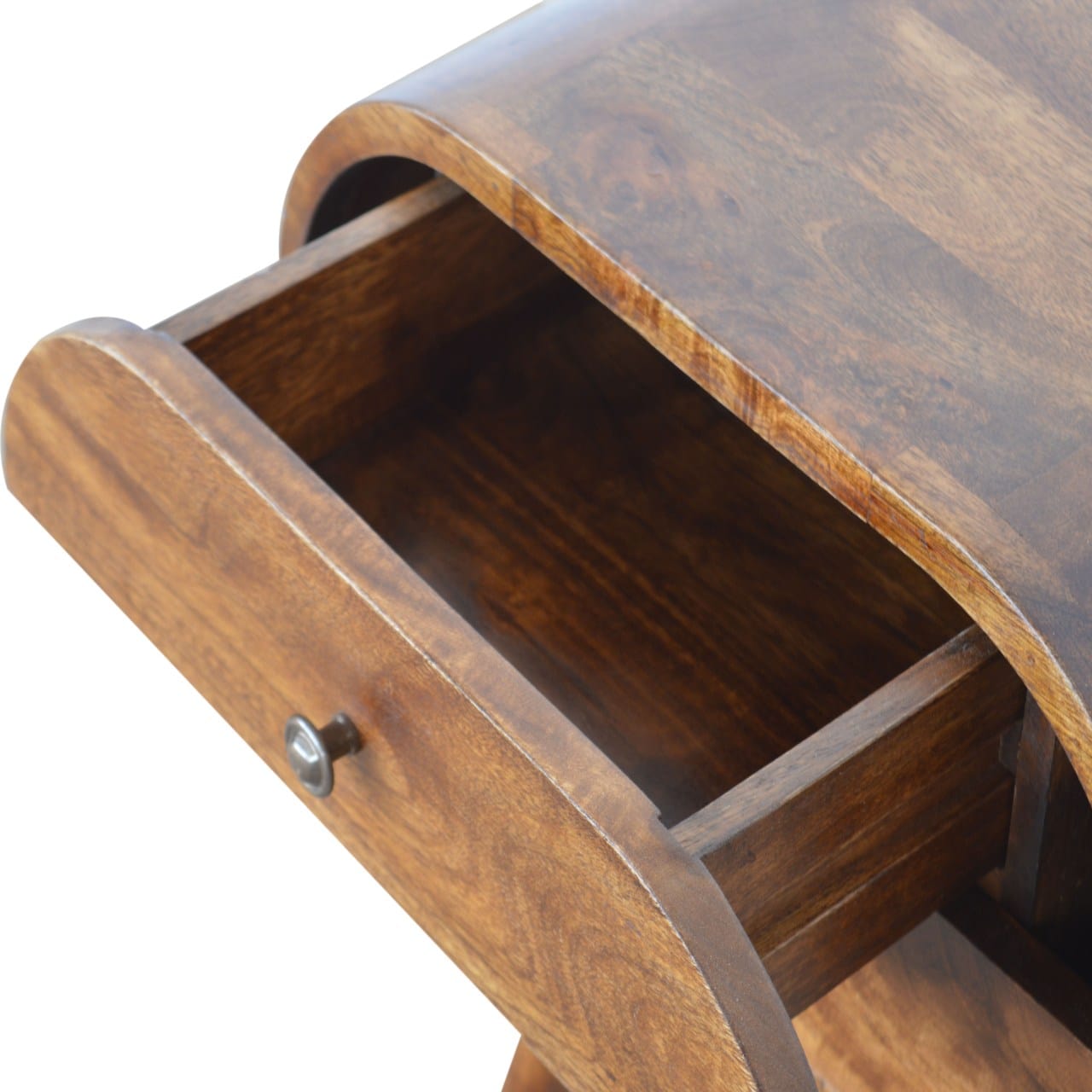 Chestnut Circular Bedside - Artisan Furniture