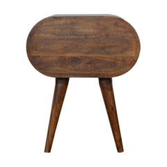 Chestnut Circular Bedside - Artisan Furniture