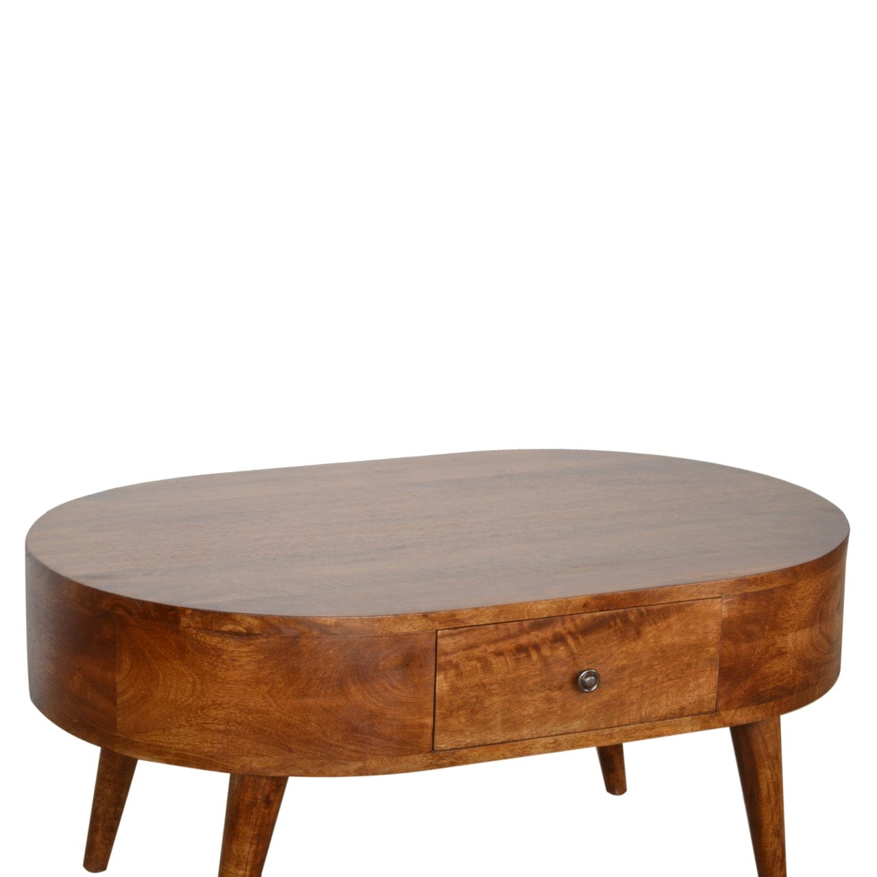 Chestnut Rounded Coffee Table - Artisan Furniture