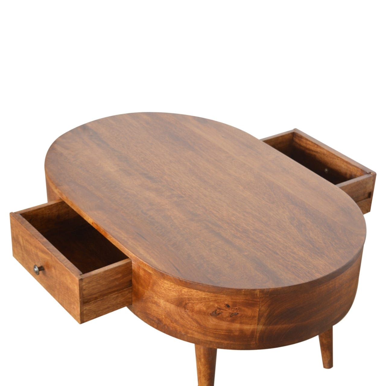 Chestnut Rounded Coffee Table - Artisan Furniture