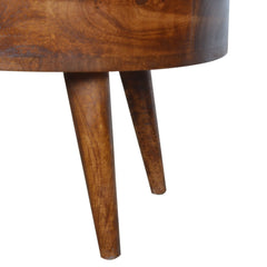 Chestnut Rounded Coffee Table - Artisan Furniture