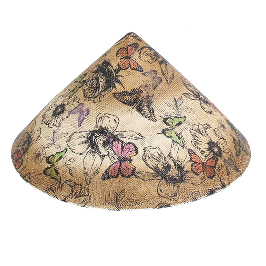 Peter Grimm Tea Stain Pyramid Butterfly Print Hat