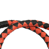 GBW209B Leather Biker Whip-Orange/Black W / White Pool Ball Daniel Smart Manufacturing