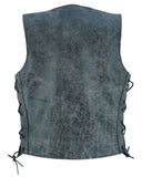 DS205V Women's Gray Single Back Panel Concealed Carry Vest Daniel Smart Manufacturing