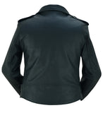 DS850 Women's Classic Plain Side Fitted M/C Style Jacket Daniel Smart Manufacturing