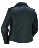 DS850 Women's Classic Plain Side Fitted M/C Style Jacket Daniel Smart Manufacturing