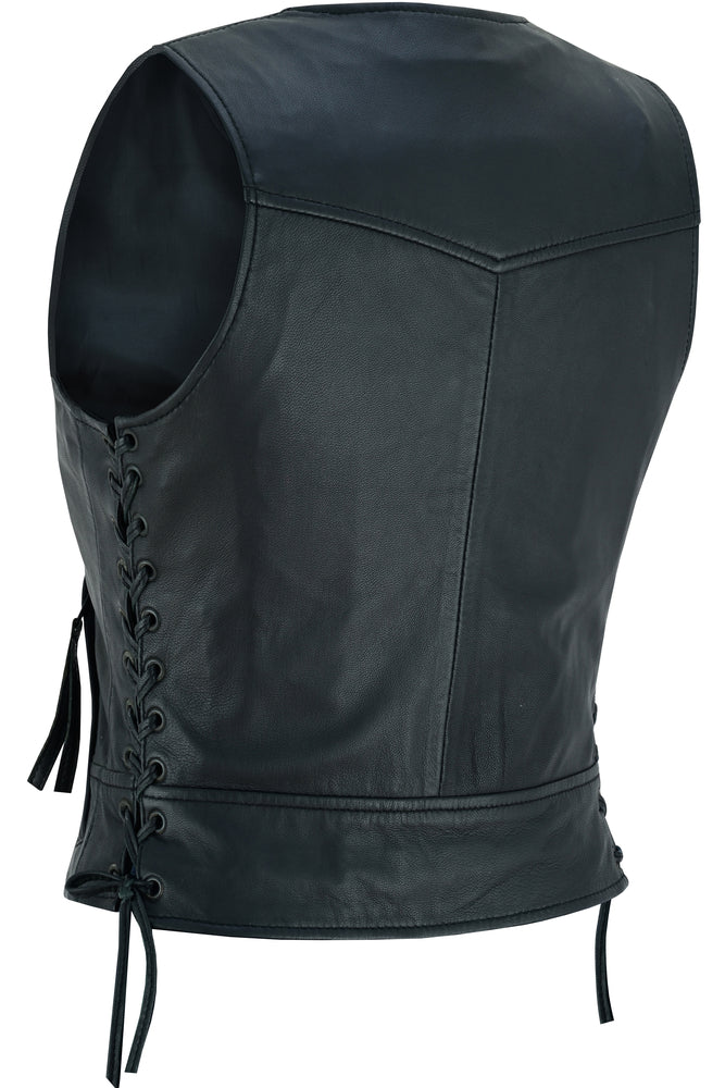 DS241 Women's Lightweight Vest with Rivets Detailing Daniel Smart Manufacturing