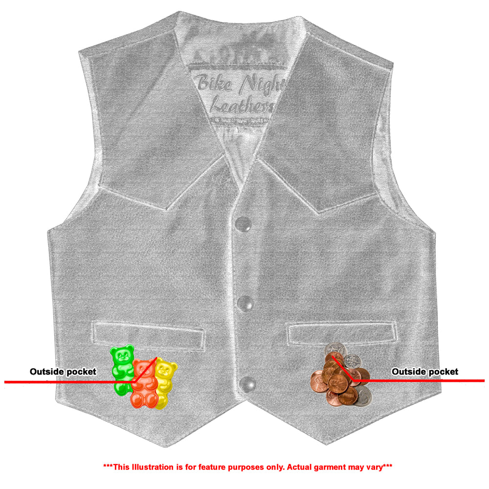 DS1744 Toddler Traditional Style Plain Side Vest Daniel Smart Manufacturing