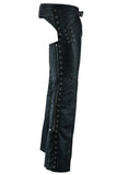 DS490 Women's Stylish Lightweight Hip Set Chaps in Lightweight Drum D Daniel Smart Manufacturing