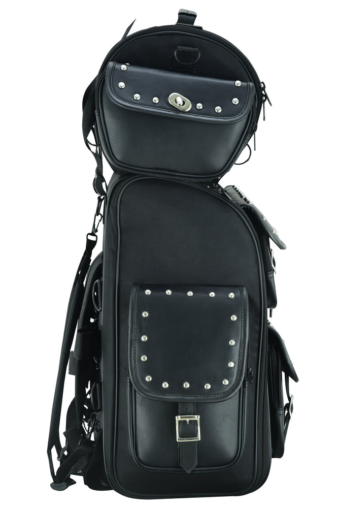 DS386 Updated Touring Back Pack With Studs Daniel Smart Manufacturing