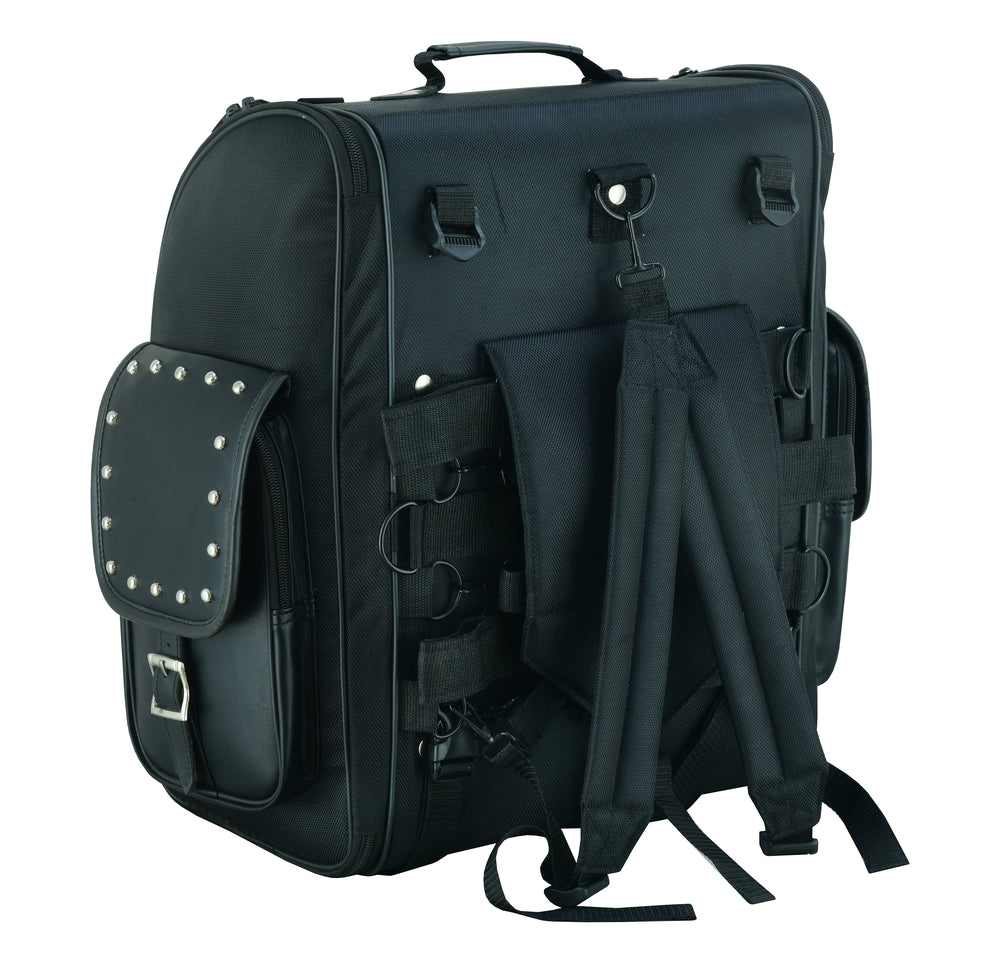 DS386 Updated Touring Back Pack With Studs Daniel Smart Manufacturing