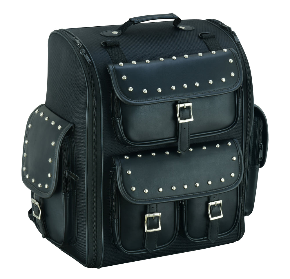 DS386 Updated Touring Back Pack With Studs Daniel Smart Manufacturing