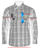 DS4681 Flannel Shirt - Daze Blue and Black Daniel Smart Manufacturing