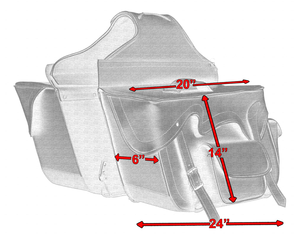 DS322 Two Strap Saddle Bag Daniel Smart Manufacturing