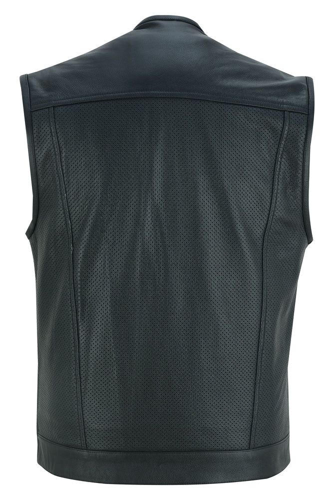 DS183 Men's Premium Perforated Single Back Panel Concealment Vest W/O Daniel Smart Manufacturing