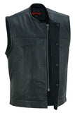 DS183 Men's Premium Perforated Single Back Panel Concealment Vest W/O Daniel Smart Manufacturing