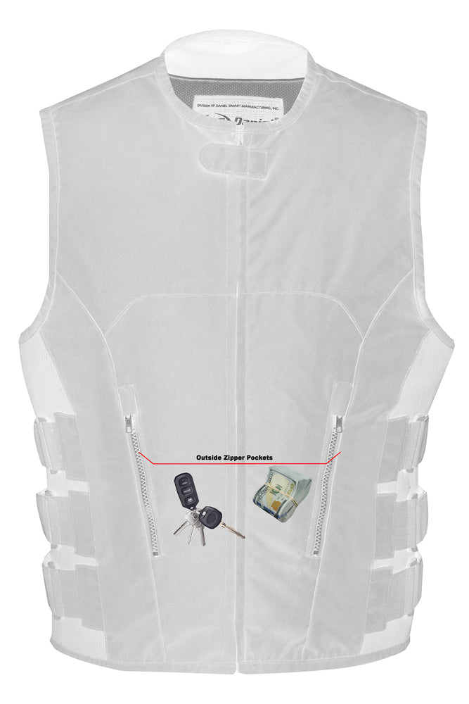 DS112BK Men's Textile Updated SWAT Team Style Vest Daniel Smart Manufacturing