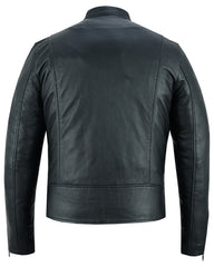 Wanton Men's Fashion Leather Jacket Daniel Smart Manufacturing