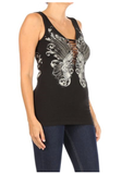 2226 BLACK Edgy Pistol Tank Top Daniel Smart Manufacturing