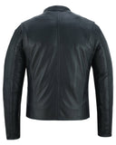 DS742 Men's Lightweight Drum Dyed Naked Lambskin Jacket Daniel Smart Manufacturing