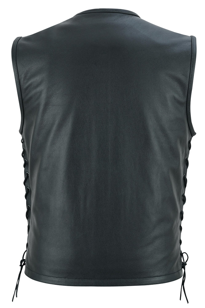 DS146 Men's Zipper Front Single Back Panel Concealed Carry Vest Daniel Smart Manufacturing