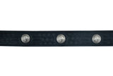 BLT2012 Classic Black Leather Belt with Buffalo Nickel Daniel Smart Manufacturing