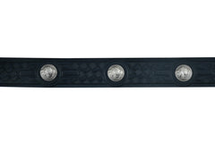 BLT2012 Classic Black Leather Belt with Buffalo Nickel Daniel Smart Manufacturing