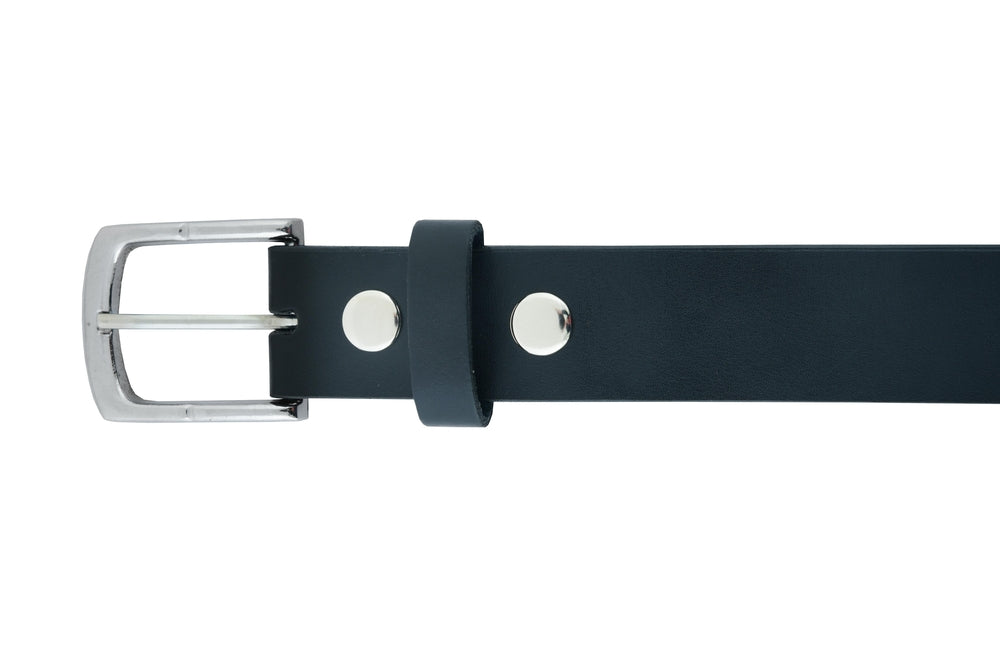 BLT2013 The Iconic Black Genuine Leather Belt Daniel Smart Manufacturing