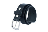 BLT2013 The Iconic Black Genuine Leather Belt Daniel Smart Manufacturing