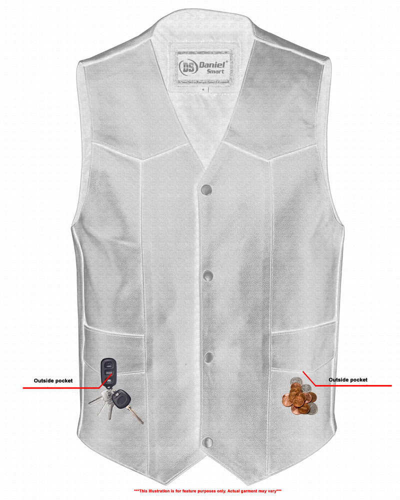 DS110 Traditional Single Back Panel Concealed Carry Vest Daniel Smart Manufacturing