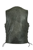 DS105V Men's Gray Single Back Panel Concealed Carry Vest Daniel Smart Manufacturing