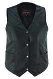 DS251 Women's Classic Plain Side Vest Daniel Smart Manufacturing