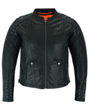 DS885 Women's Stylish Jacket with Grommet and Lacing Accents Daniel Smart Manufacturing