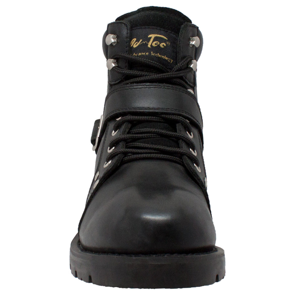 9143 Men's YKK Zipper Biker Boot-Black Daniel Smart Manufacturing