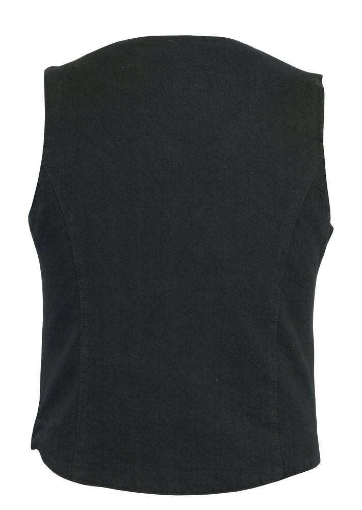 DM951 Women's Denim Classic Plain Sides Vest Daniel Smart Manufacturing