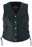 DS211 Women's Light Weight Open Neck Vest Daniel Smart Manufacturing