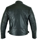 DS754 Men's Modern Crossover Scooter Jacket - Gun Metal Brown Daniel Smart Manufacturing