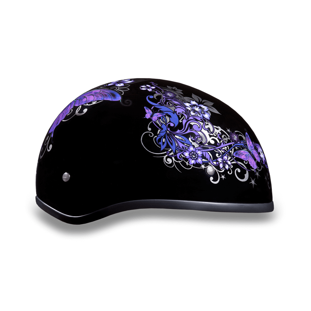 D6-B D.O.T. DAYTONA SKULL CAP - W/ BUTTERFLY Daniel Smart Manufacturing