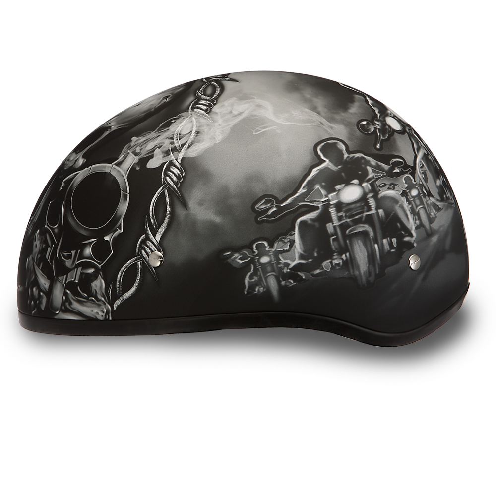 D6-G D.O.T. DAYTONA SKULL CAP - W/ GUNS Daniel Smart Manufacturing