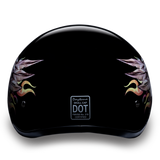 D6-SKW D.O.T. DAYTONA SKULL CAP - W/ SKULL WINGS Daniel Smart Manufacturing